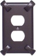 Duplex electrical sockets in custom designs available in many finishes