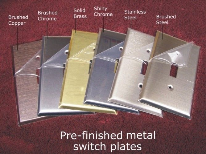 Light plates in metal finishes image