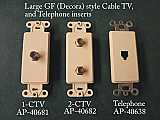 Cable Covers inserts for wallplates