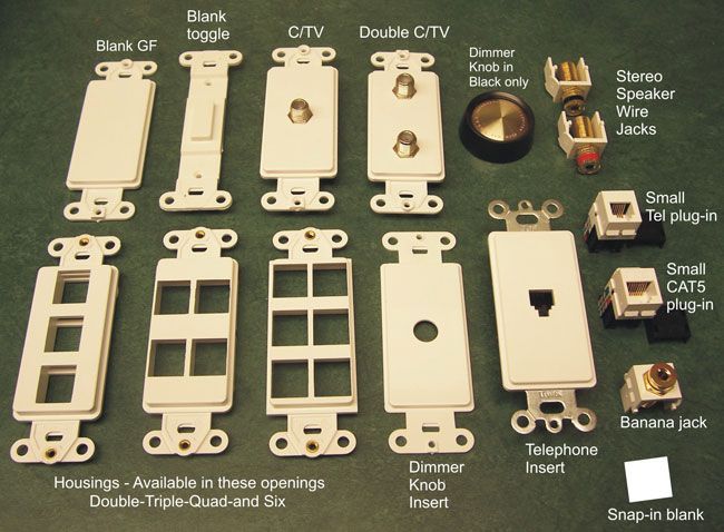 Low voltage inserts for Brushed Nickel Switch Plate covers