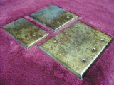 Copper Patina Blank Switchplates - USA Made