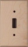 Maple Eastern White Unfinished Wood Switch Plates