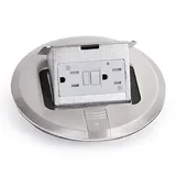 AP-PUFP-S 6 in. Stainless Steel Six Inch pop up floor plate / 15 amp (TR) GFI