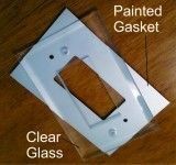 ScrewGard Paintable Gaskets for clear glass switch plates