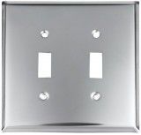 Shiny Chrome Design Light Switch Covers - Outlet Covers