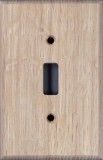 White or Red Oak Quarter-Sawn Unfinished wood switch plates