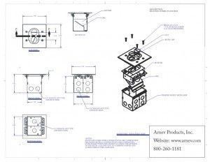 AP-RCFB-1 Floor Box cut sheet