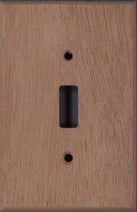 wall plate_switch cover_ african mahogany wood