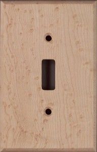 Birdseye Maple Wood Switchplates