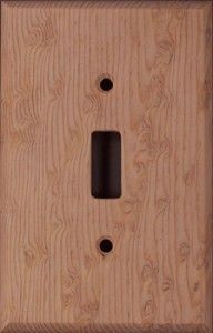 Birdseye Pine wood switchplates