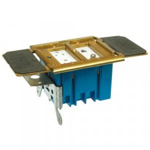 APC-B234BFBB Floor Box Housing, 2-gang For Decora or Low Voltage