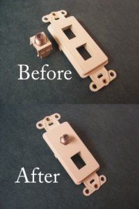 2-3-4-6 port housing inserts for GF or (Decorator) style for switch plates.