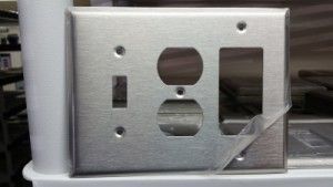 Stainless Steel Switch Plates unusual configuration