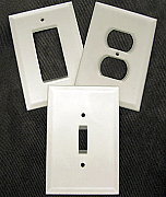 Frosted glass switch plate covers