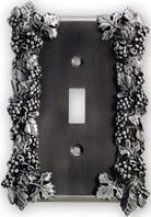 Home accents with switchplates in our grape design