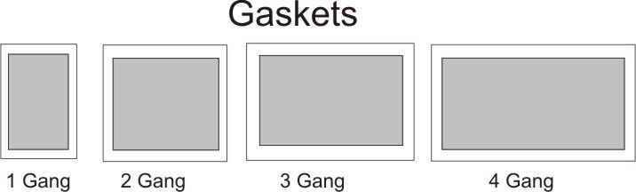 Glass switch plate gaskets