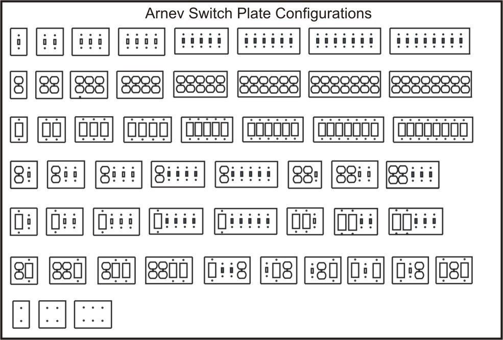 Switch plate configurations