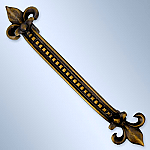 Fleur De Lis Design Cabinet Hardware