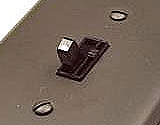 Dimmer switch in black toggle dimmer