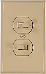 Ivory Metal Switch Plates