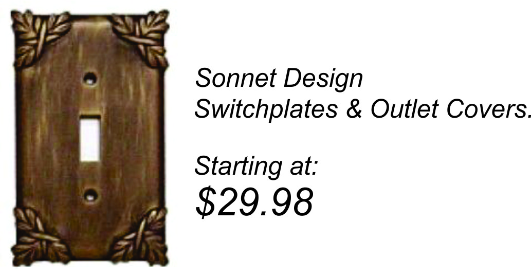 SONNET SWITCH PLATES