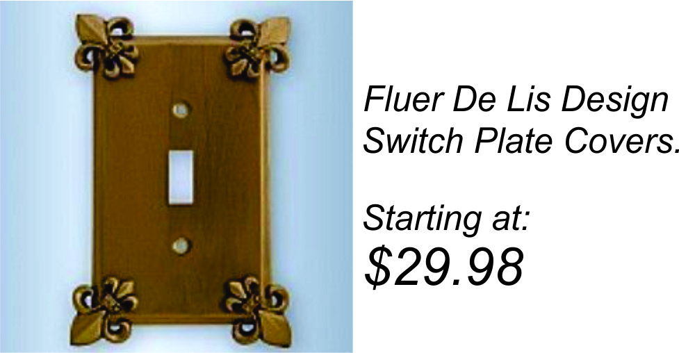 FLEUR DE LIS SWITCH PLATES
