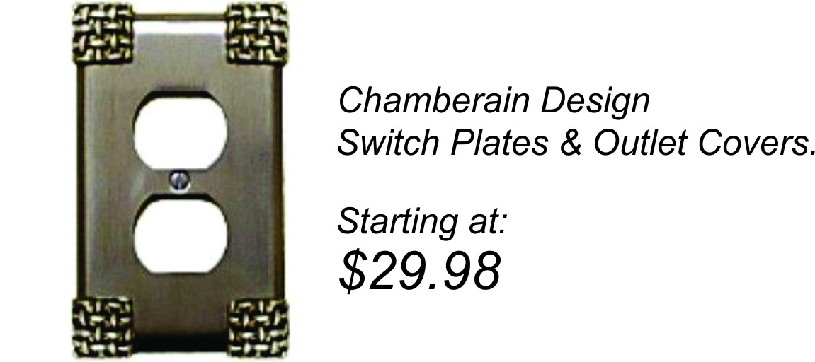 CHAMBERLAIN DESIGN SWITCH PLATES