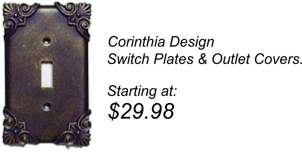 CORINTHIA DESIGN SWITCH PLATES