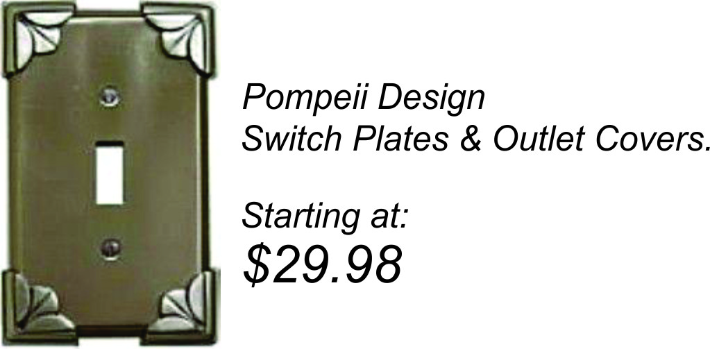 POMPEII DESIGN SWITCH PLATES