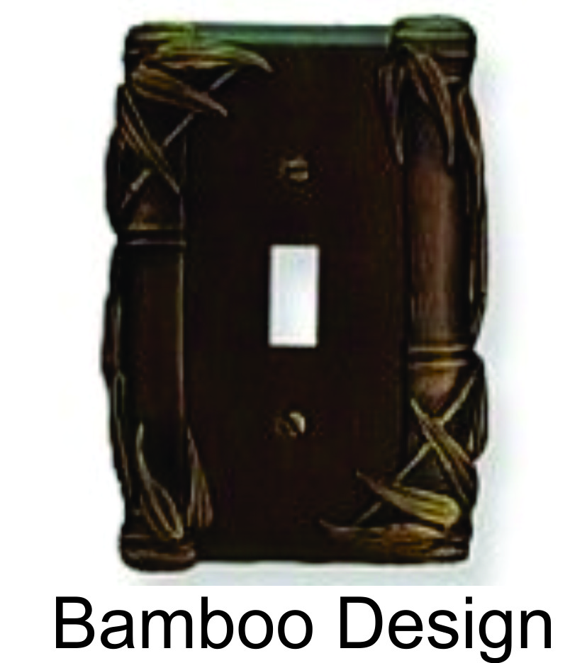 Bamboo switch plates