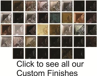 Custom finishes in 38 colors