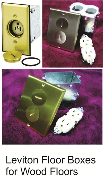 Leviton floor boxes for wood floors