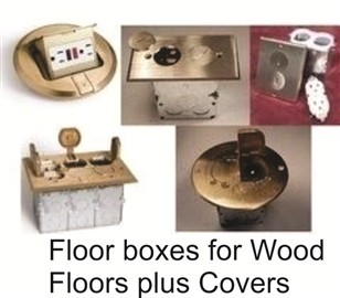 Floor boxes for wood floors