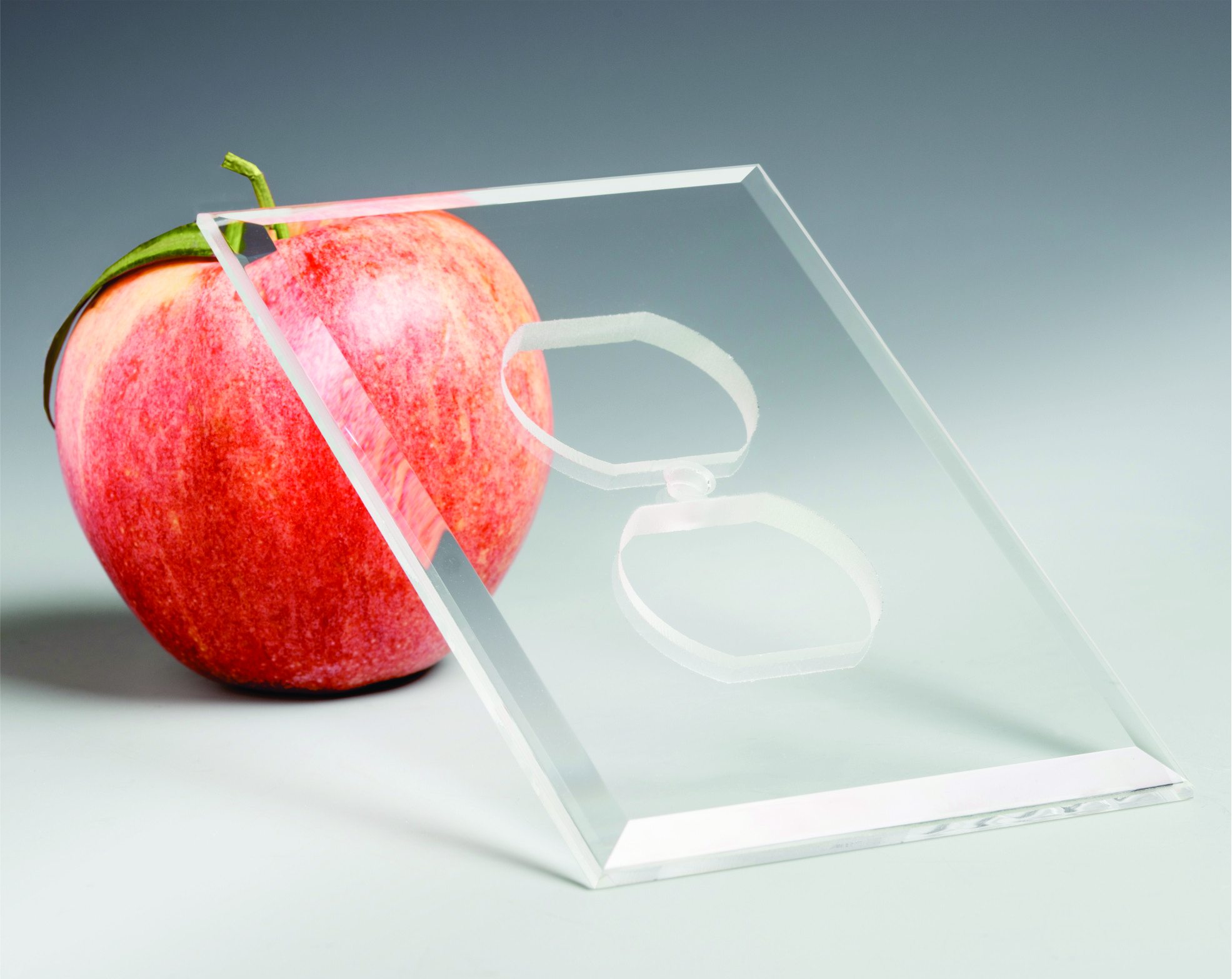 Clear glass outlet covers