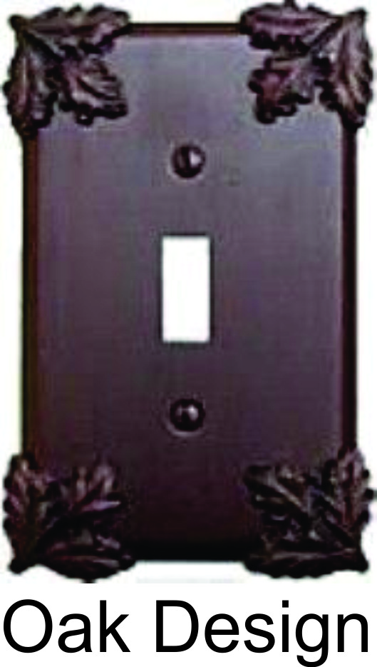 Oak switch plate design