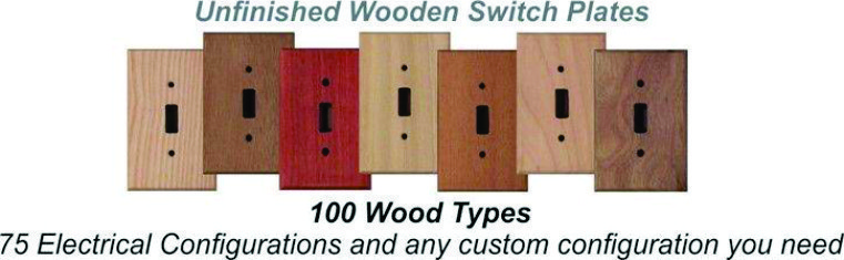 Wood switch plate banner