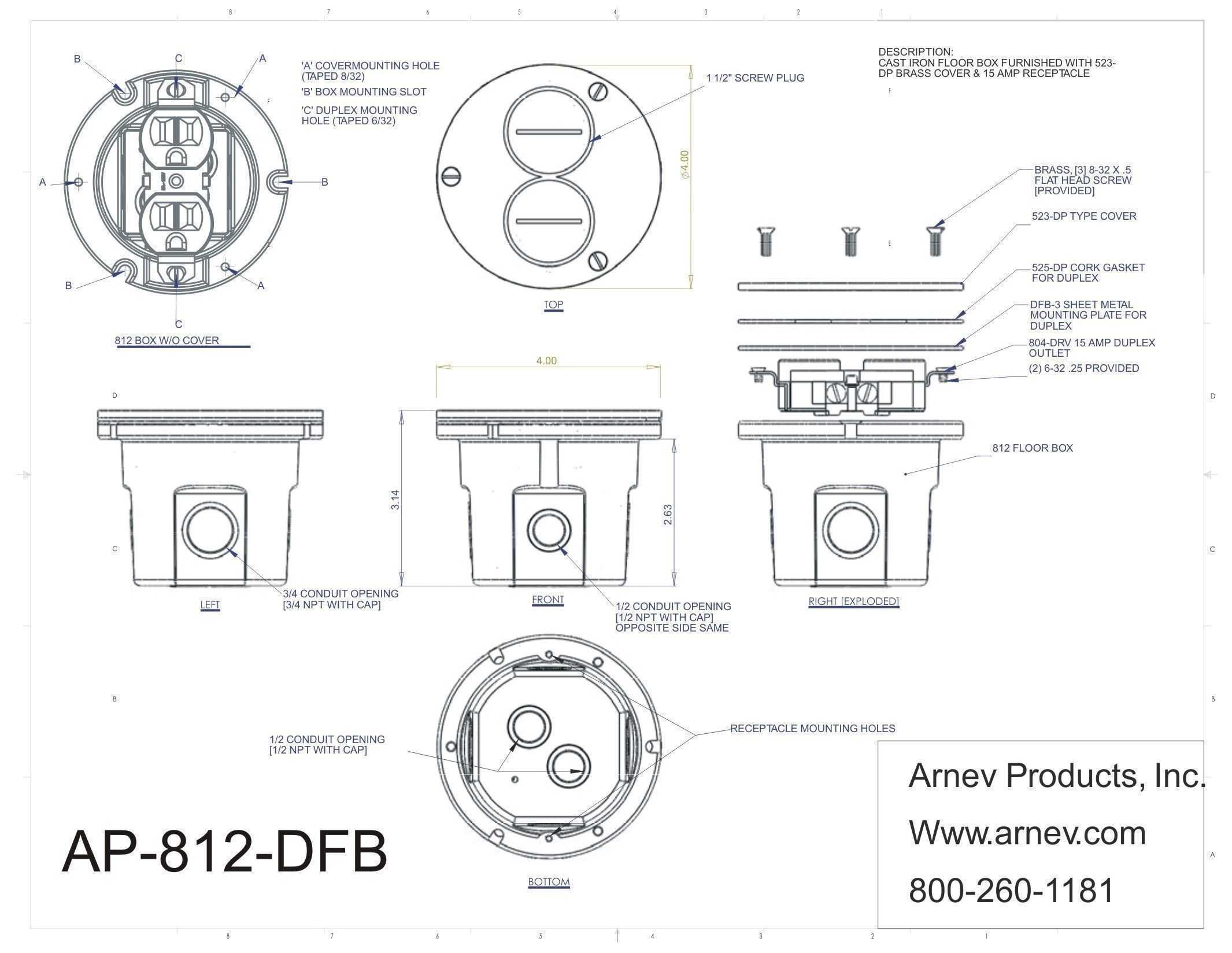 floor box cut sheet