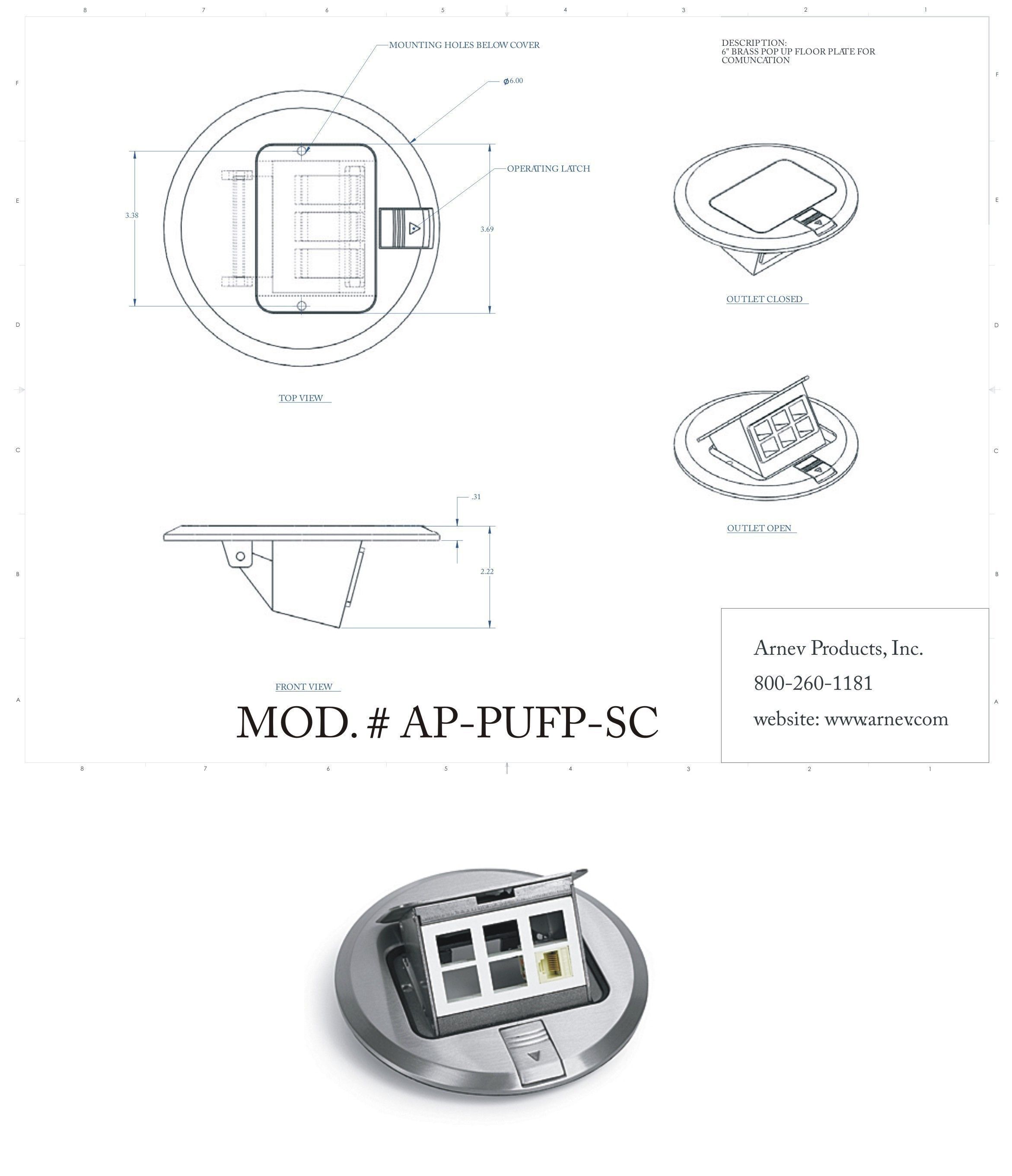 Stainless steel floor box cut sheet