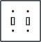 double switch plate