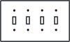 4-gang switch plate cover