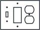 single toggle single decora single duplex switch plate