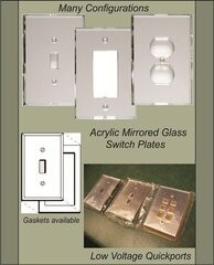 Acrylic switch plate covers