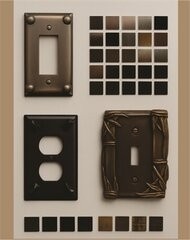 Custom 38 finishes and many custom designed switch plate covers
