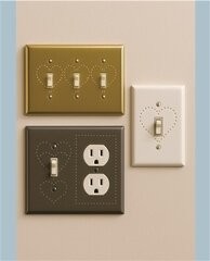 Heart desing switch plate covers
