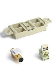 Floor  box connectors for TELEPHONE-CAT5-CABLE TV, etc.