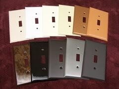 Painted Finished Switch Plates