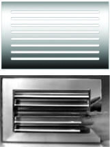 Acrylic Flat and Adjustable Mirrored Vent Grill Covers