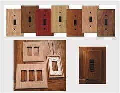 wood switch plates with screws and without screws