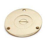 AP-524 Data Floor Box 4" Cover in Brass