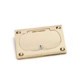 AP-6304-DFB-1-GFI Floor Box Coverin Brass or Aluminum for Concrete Floors 